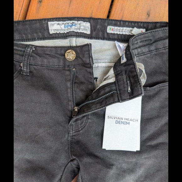 Low Waist Black Jeans Stretch BRITNEY Slim 28 NWT Silvian Heach - Picture 6 of 10